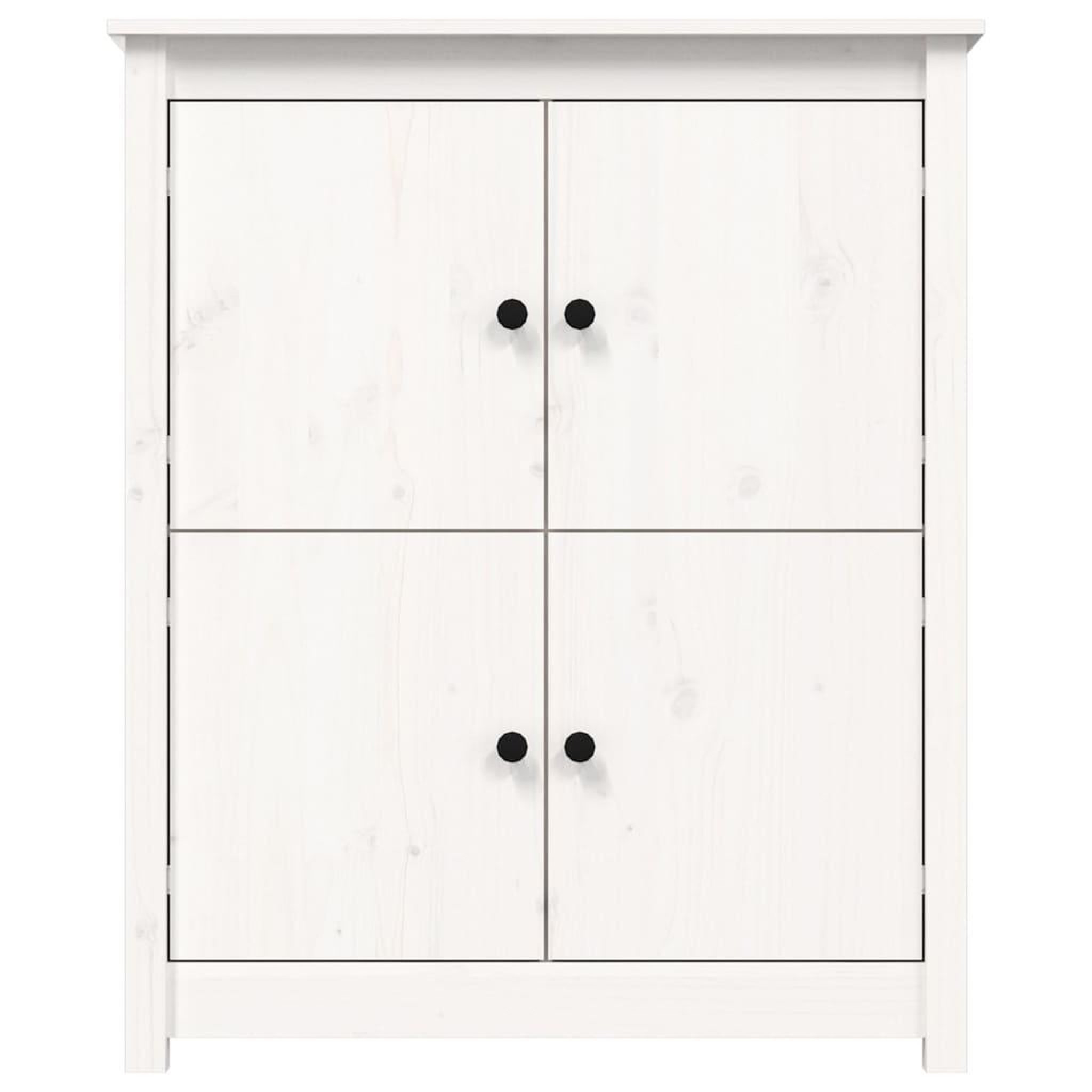 Voir la diapositive 5 : VIDAXL Buffet Blanc 83x41,5x100 cm Bois massif de pin