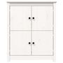 Voir la diapositive 5 : VIDAXL Buffet Blanc 83x41,5x100 cm Bois massif de pin