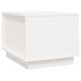 Voir la diapositive 2 : VIDAXL Table basse Blanc 40x50x35 cm Bois massif de pin