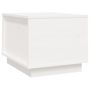 Voir la diapositive 2 : VIDAXL Table basse Blanc 40x50x35 cm Bois massif de pin