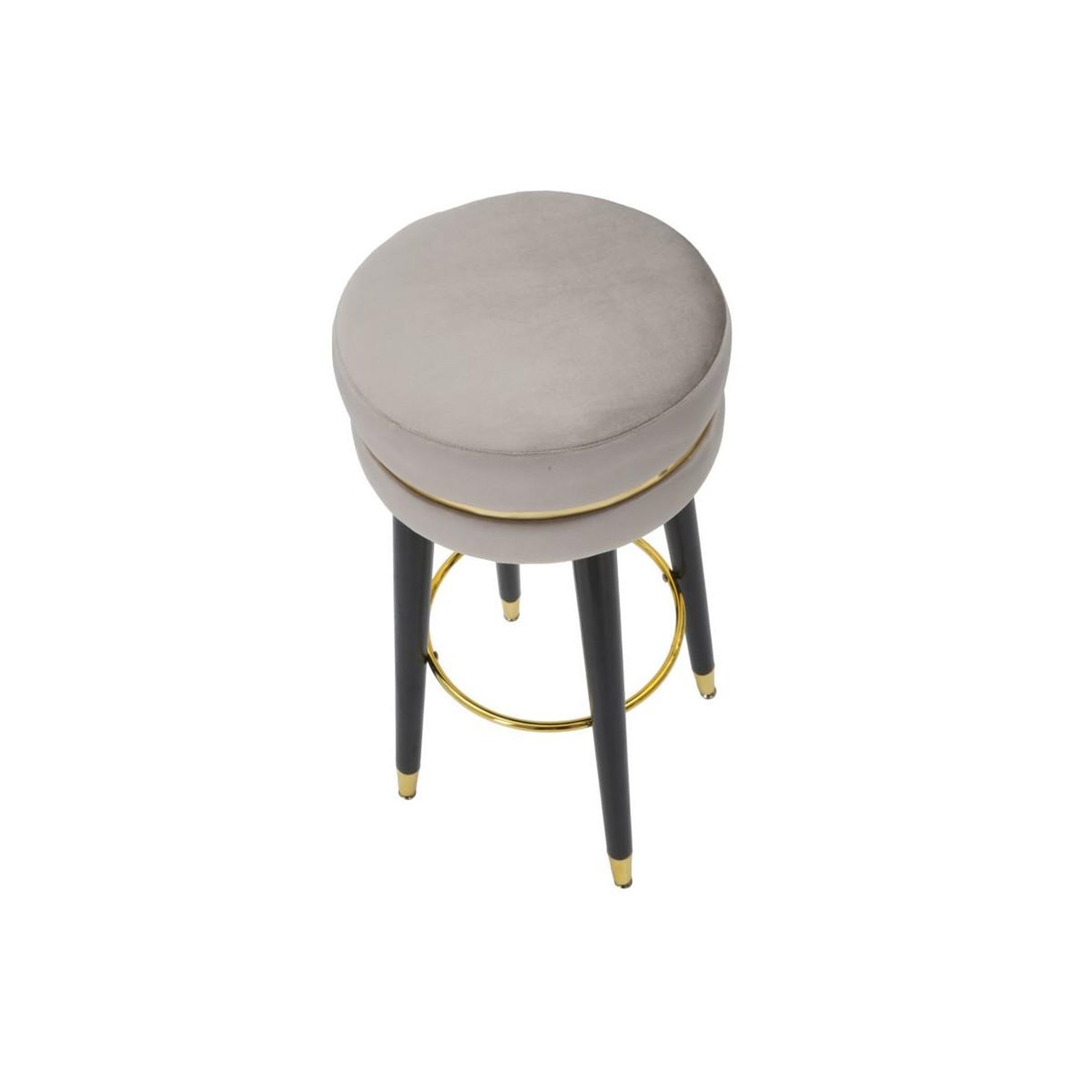 Voir la diapositive 3 : Paris Prix Tabouret de bar design  paris  74cm gris & or