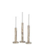 Voir la diapositive 3 : Paris Prix Lot de 3 Bougeoirs en Marbre  Bali  40cm Beige