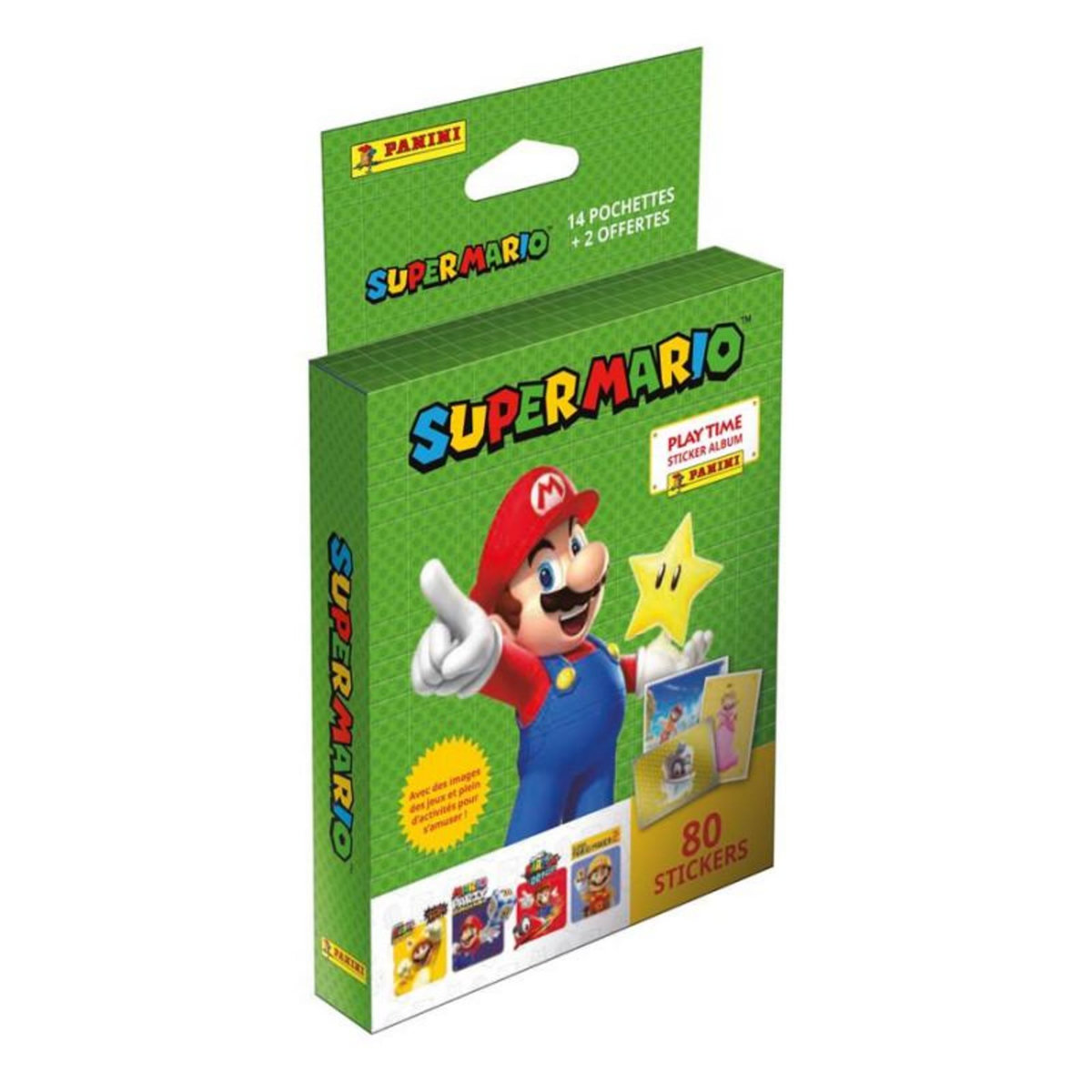 Panini Carte à collectionner Panini Super Mario Blister avec 13 pochettes et 1 offerte