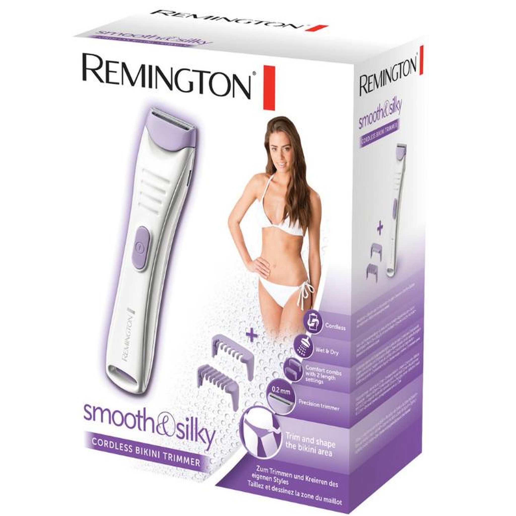 Voir la diapositive 4 : REMINGTON Tondeuse bikini rechargeable - bkt4000