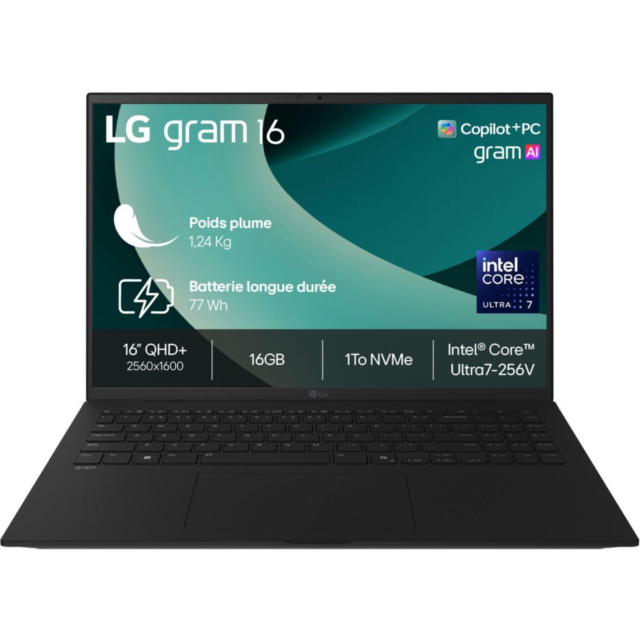 Voir la diapositive 1 : LG Ordinateur portable Gram  16Z90TL-G.AU78F Copilot+