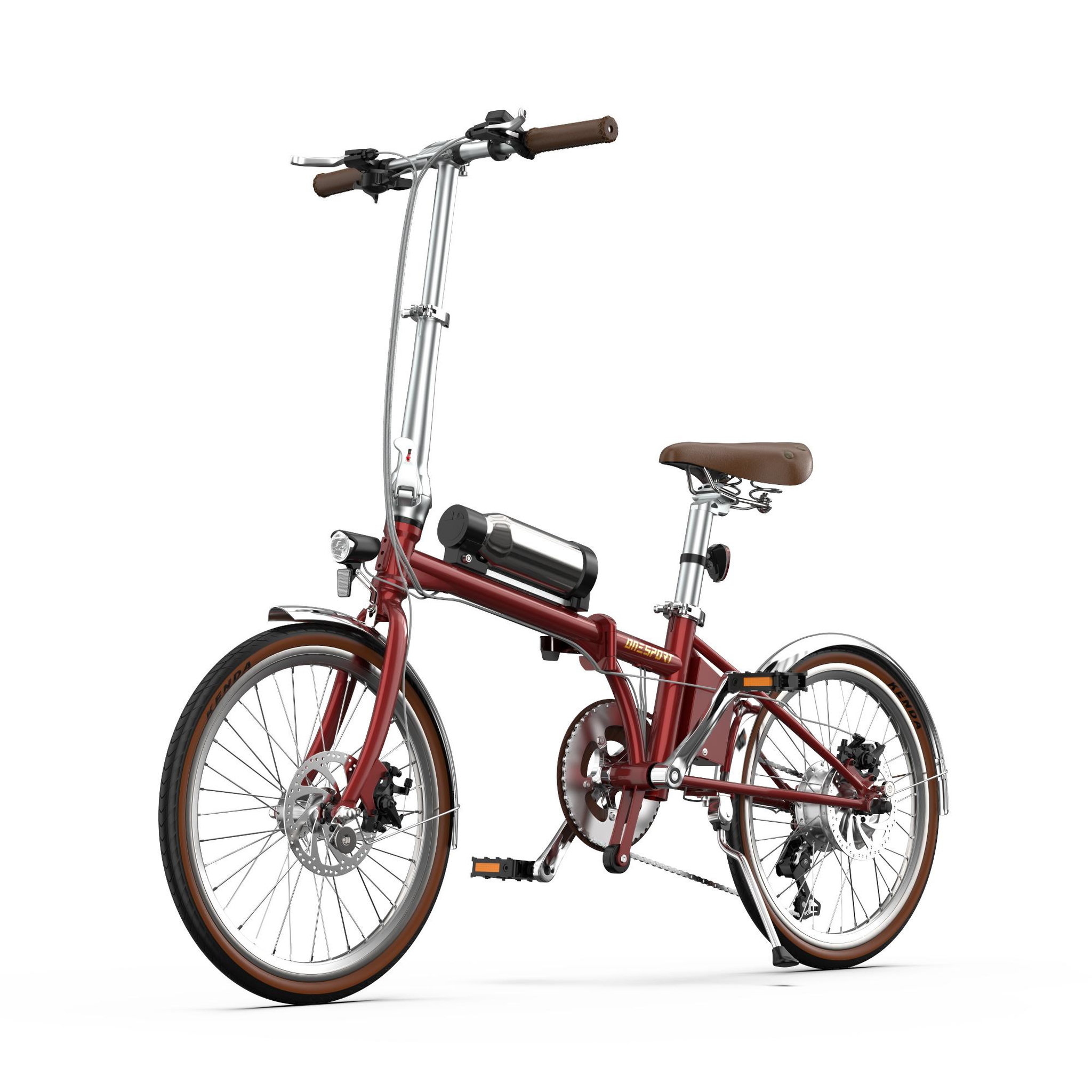 Voir la diapositive 4 : ONESPORT Vélo électrique pliant ONESPORT OT02 Pro