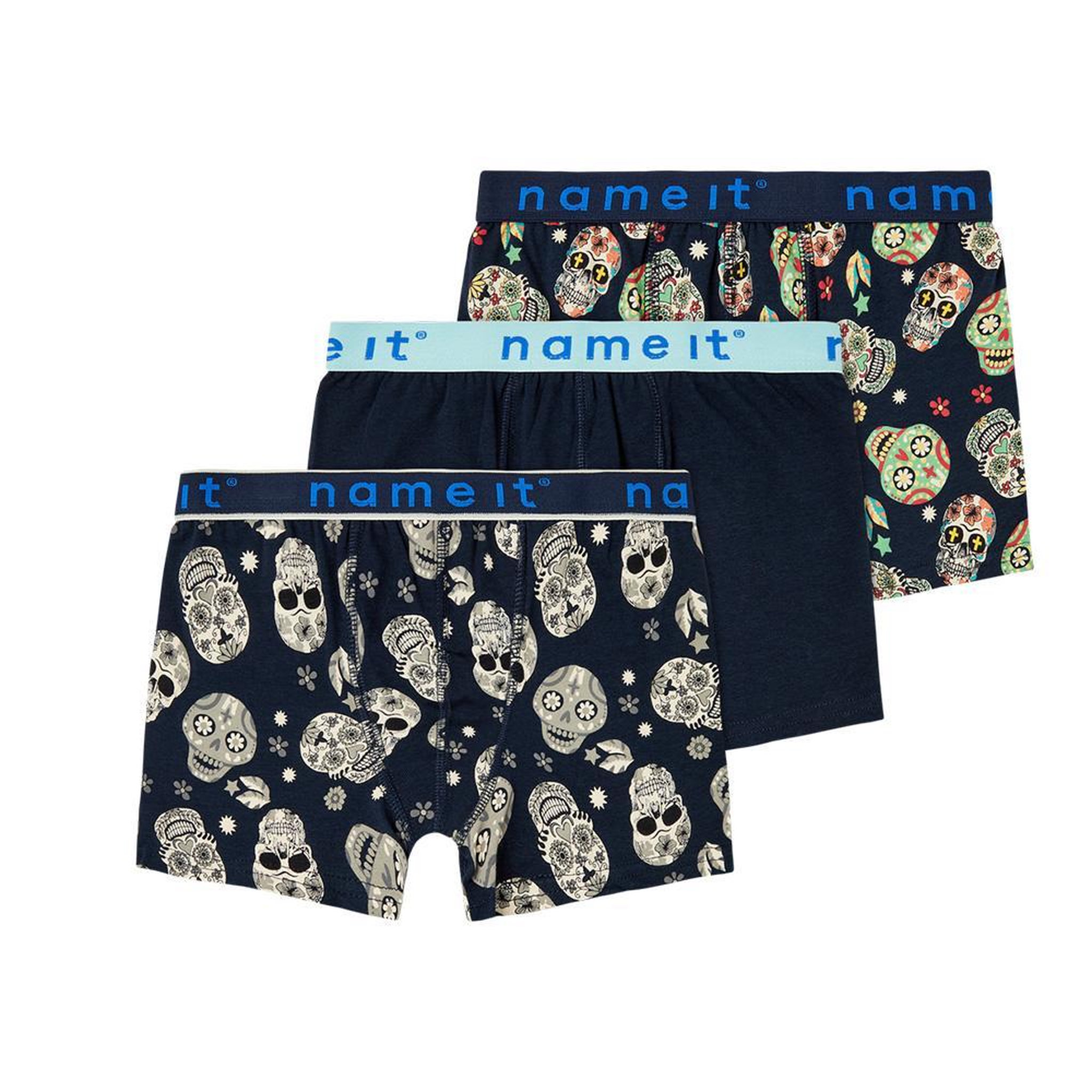 Voir la diapositive 1 : NAME IT x3 Boxers Noir/Jaune Garçon Name it Sapphire