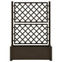 Voir la diapositive 3 : VIDAXL Jardiniere avec treillis 100x43x142 cm PP Moka