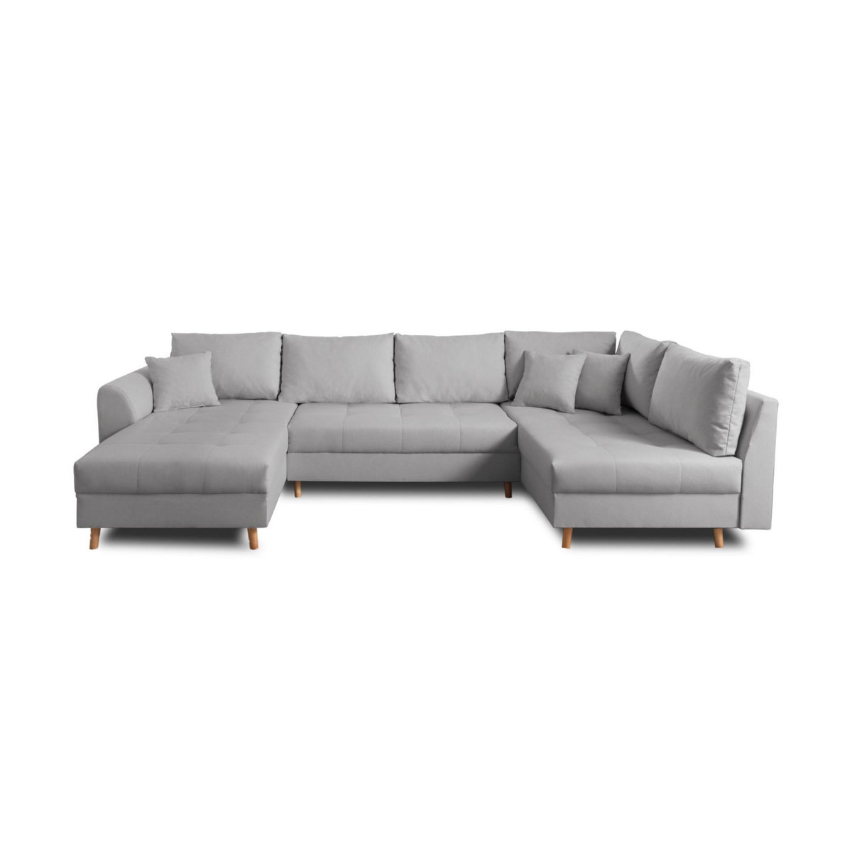 LISA DESIGN Rune - canapé panoramique - 7 places - style scandinave - droit