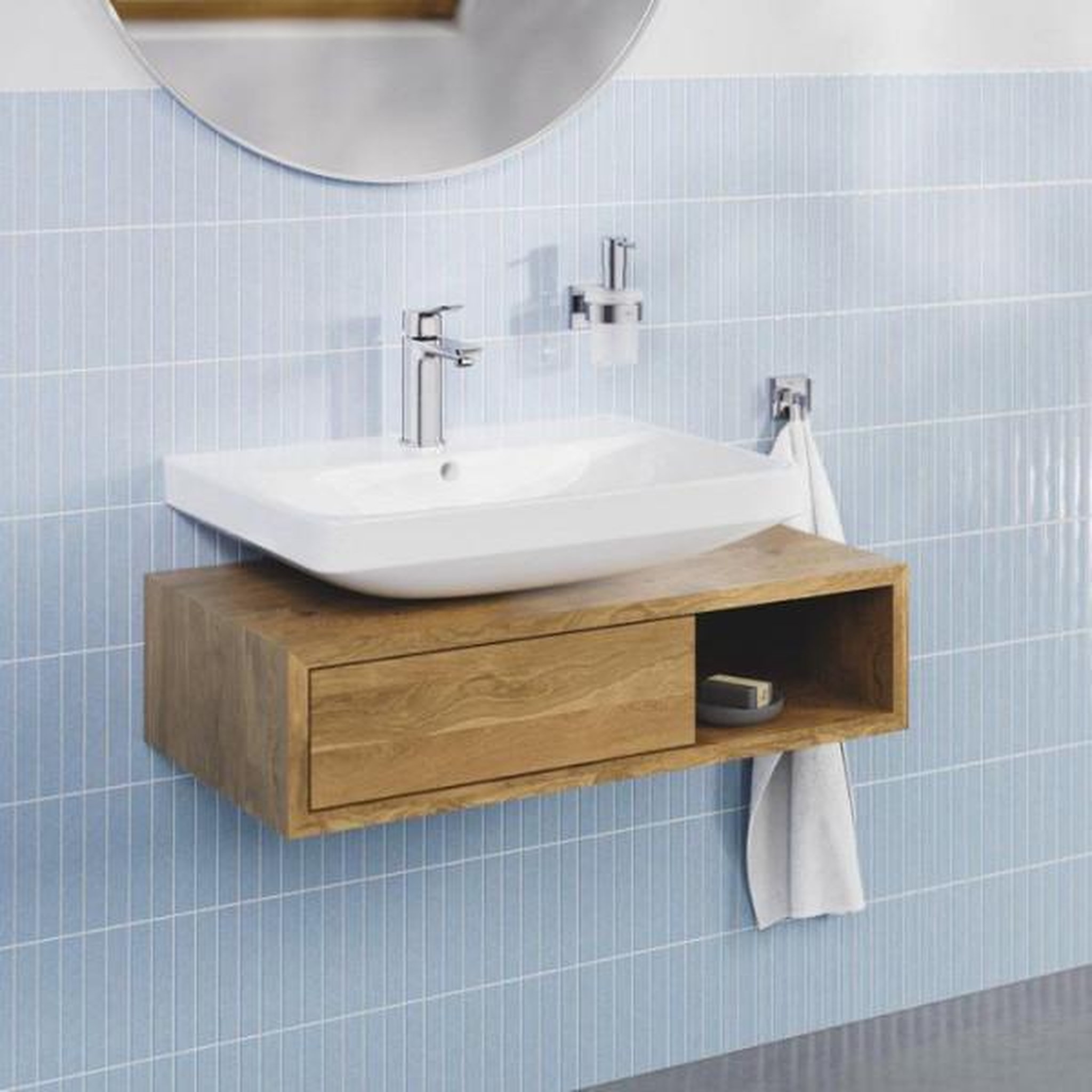 Voir la diapositive 2 : Grohe Mitigeur de lavabo - grohe dice - taille m - cartouche ch3 & clic-clac - chrome