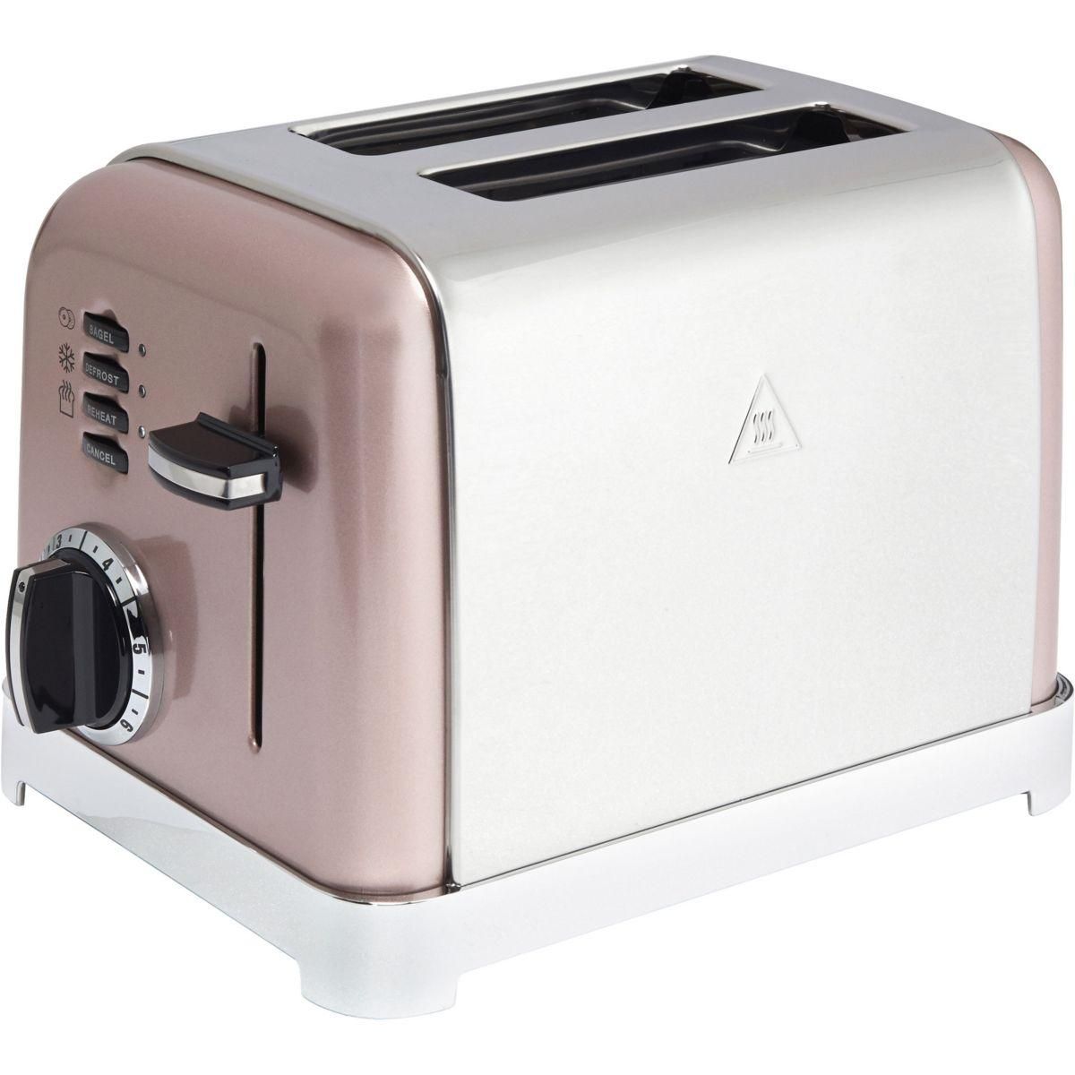 Cuisinart Grille-pain CPT160PIE 2 tranches Vintage Rose