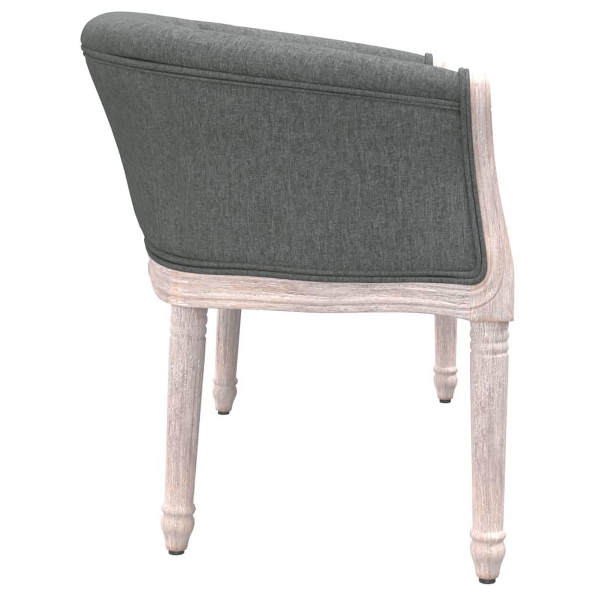 Voir la diapositive 4 : VIDAXL Banc Gris fonce 98x56x69 cm Tissu