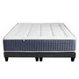 Voir la diapositive 5 : IDLITERIE Ensemble Matelas Ressort 7 zones + Mémoire de forme + Sommier KING STYLE + couette + oreillers - Fabriqué en France