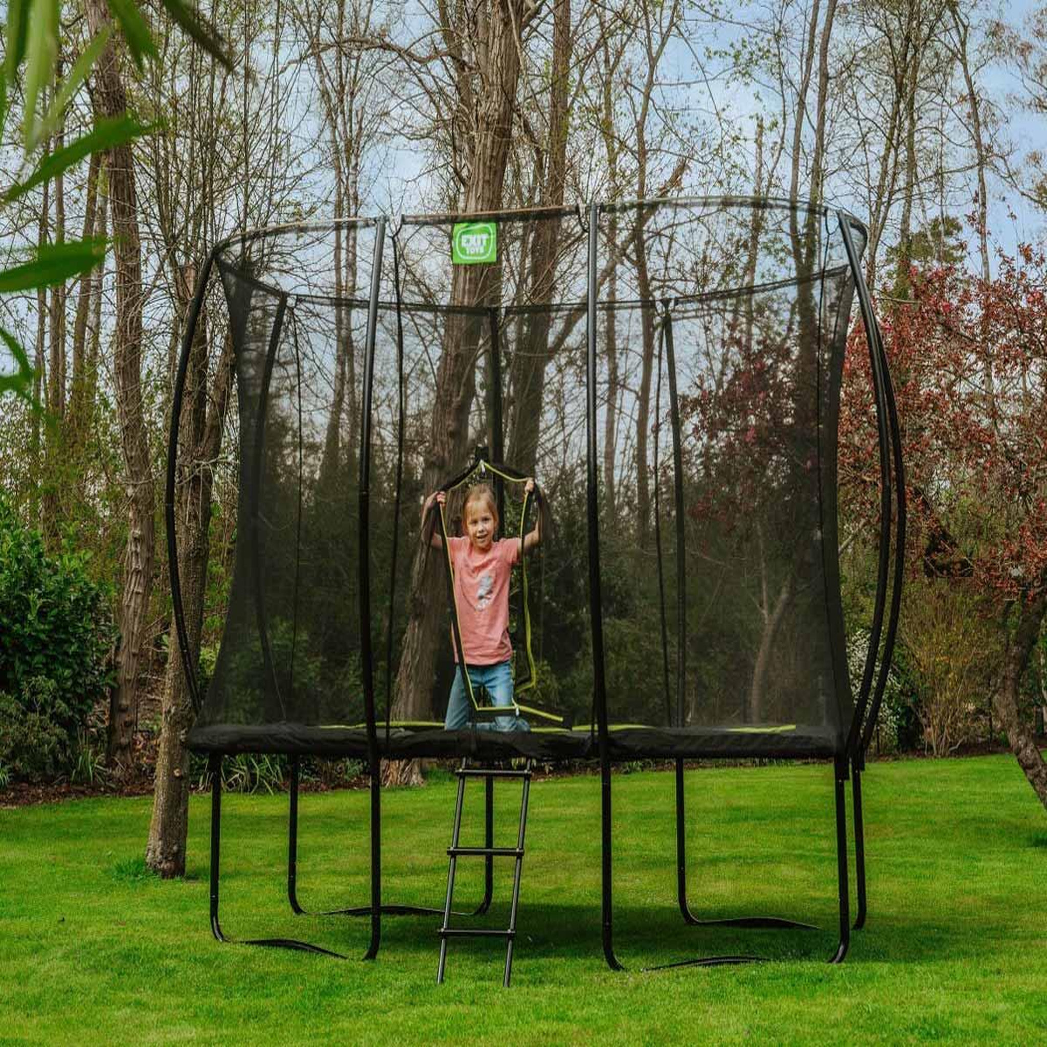 EXIT TOYS Trampoline Silhouette rectangulaire 214 x 305 cm Noir - Exit Toys