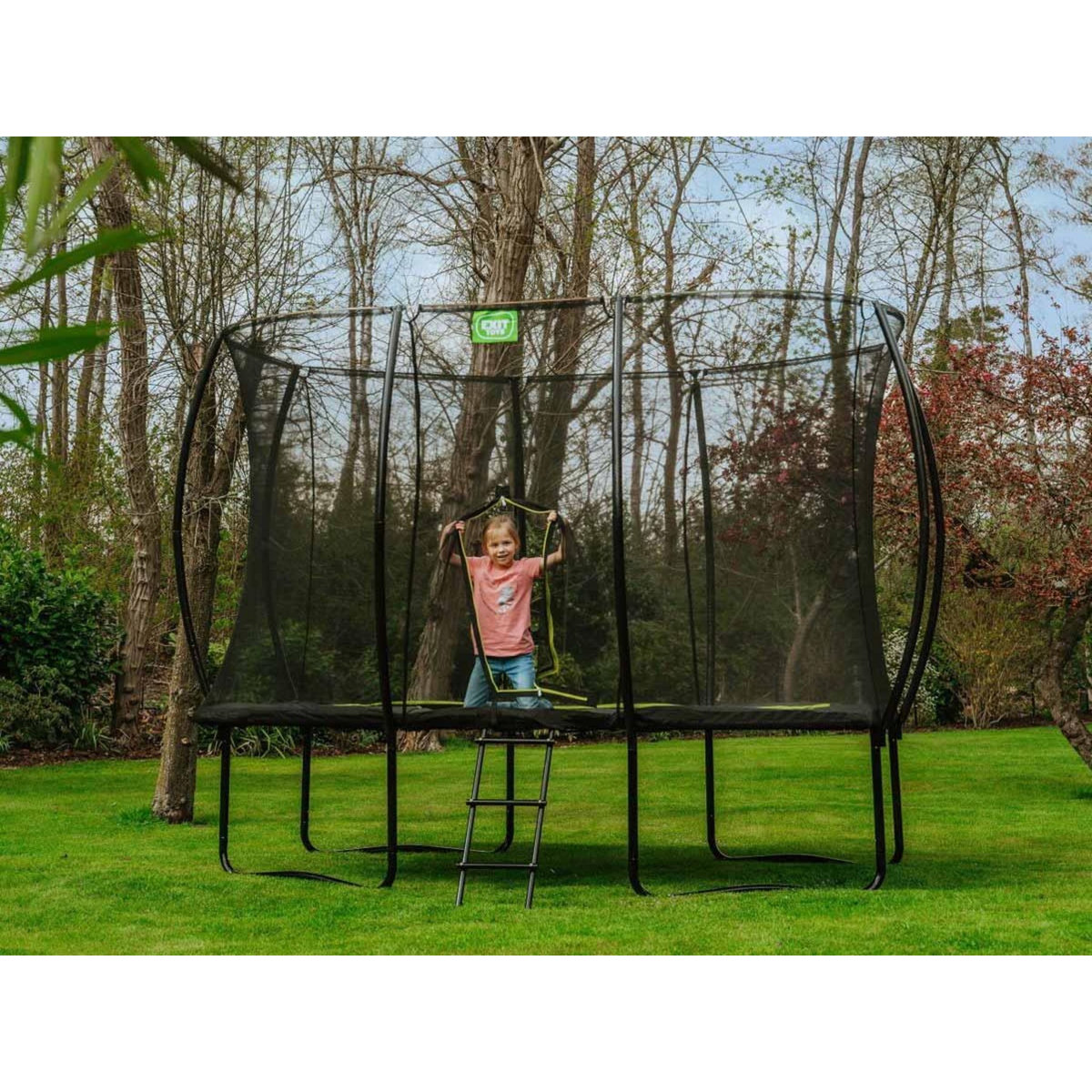 EXIT TOYS Trampoline Silhouette rectangulaire 214 x 305 cm Noir - Exit Toys
