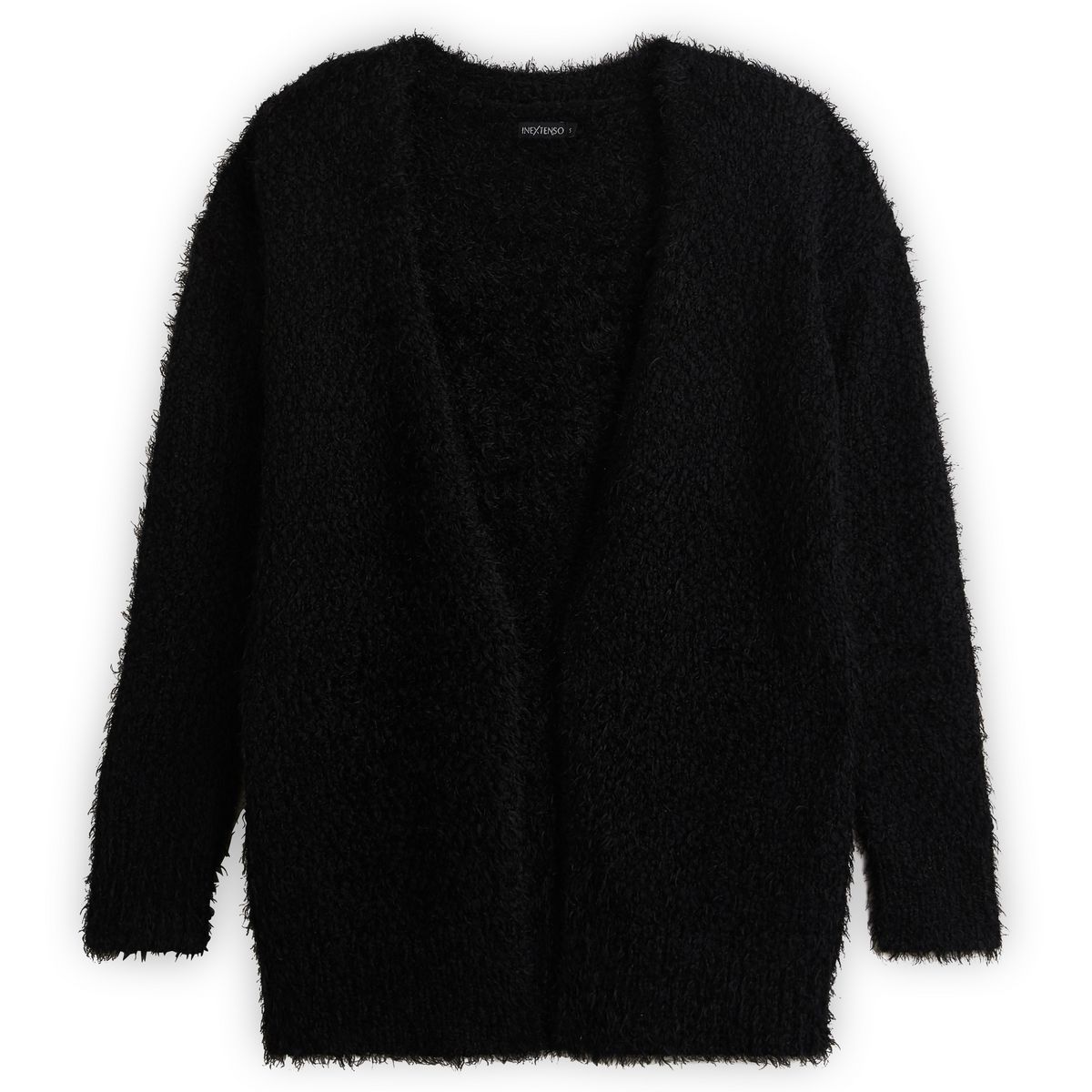 INEXTENSO Gilet long noir femme