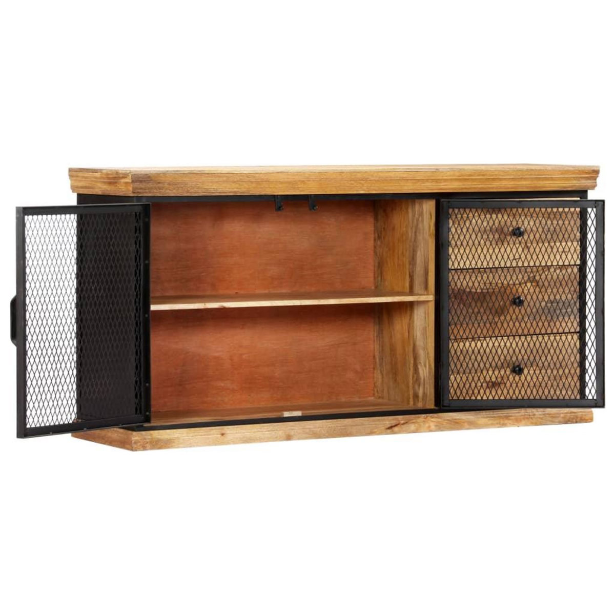 VIDAXL Buffet 150x40x75 cm Bois de manguier solide