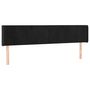 Voir la diapositive 2 : VIDAXL Tete de lit avec oreilles Noir 203x16x78/88 cm Velours