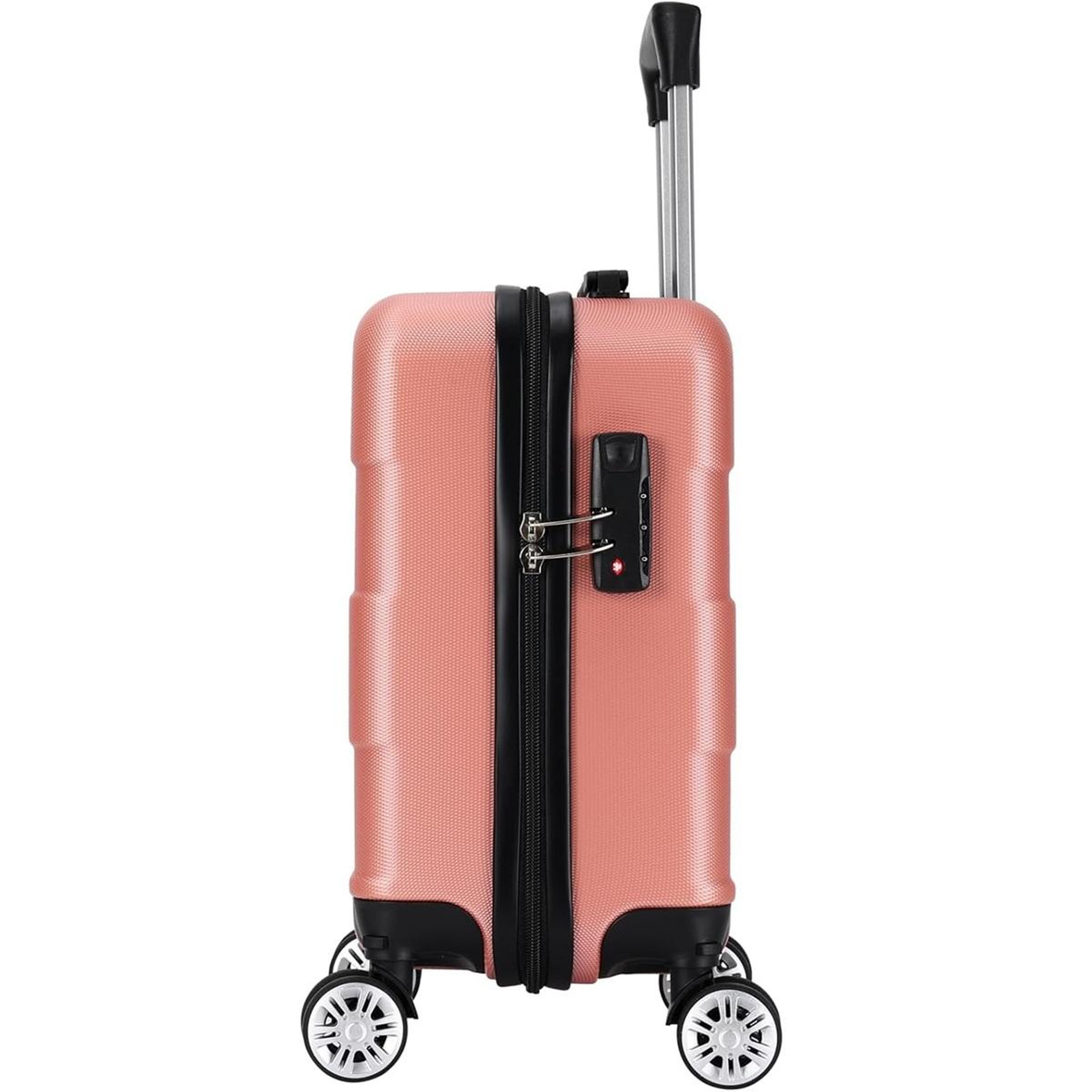 Voir la diapositive 2 : TROLLEY ADC Valise cabine à roulettes rose - val-745
