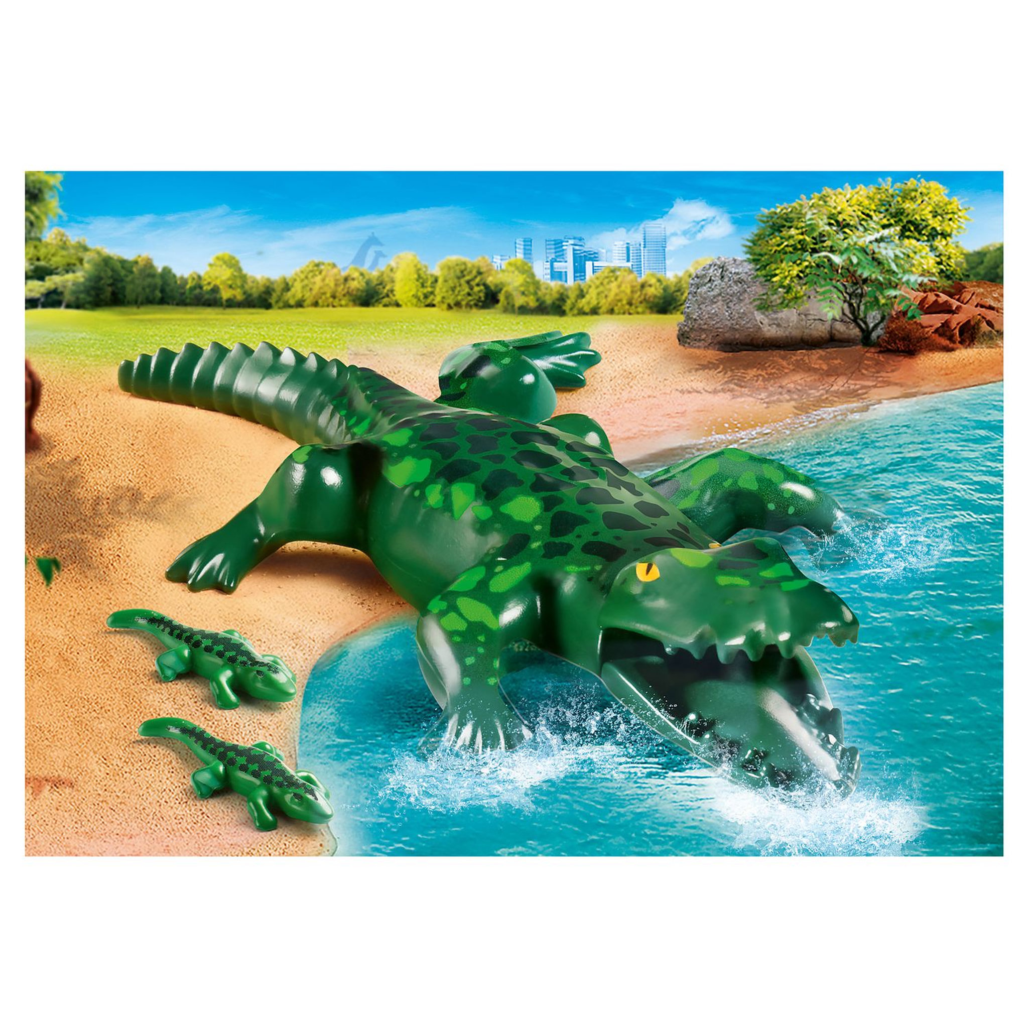 Voir la diapositive 2 : PLAYMOBIL 70358 - Family Fun - Alligator et ses petits