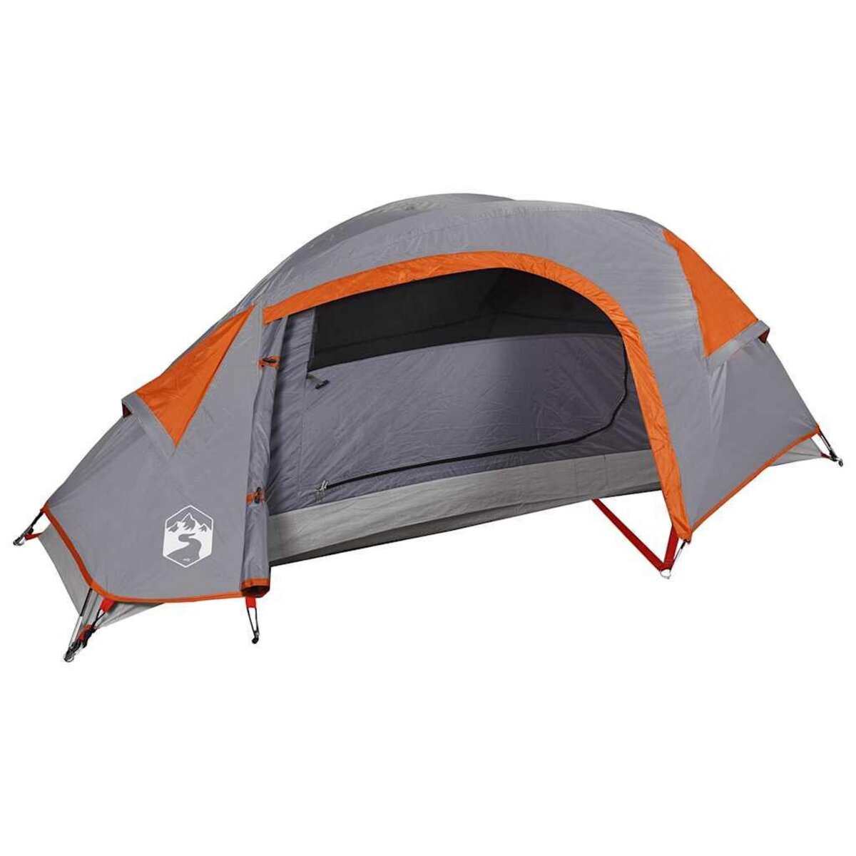 VIDAXL Tente de camping a dome 1 personne orange impermeable