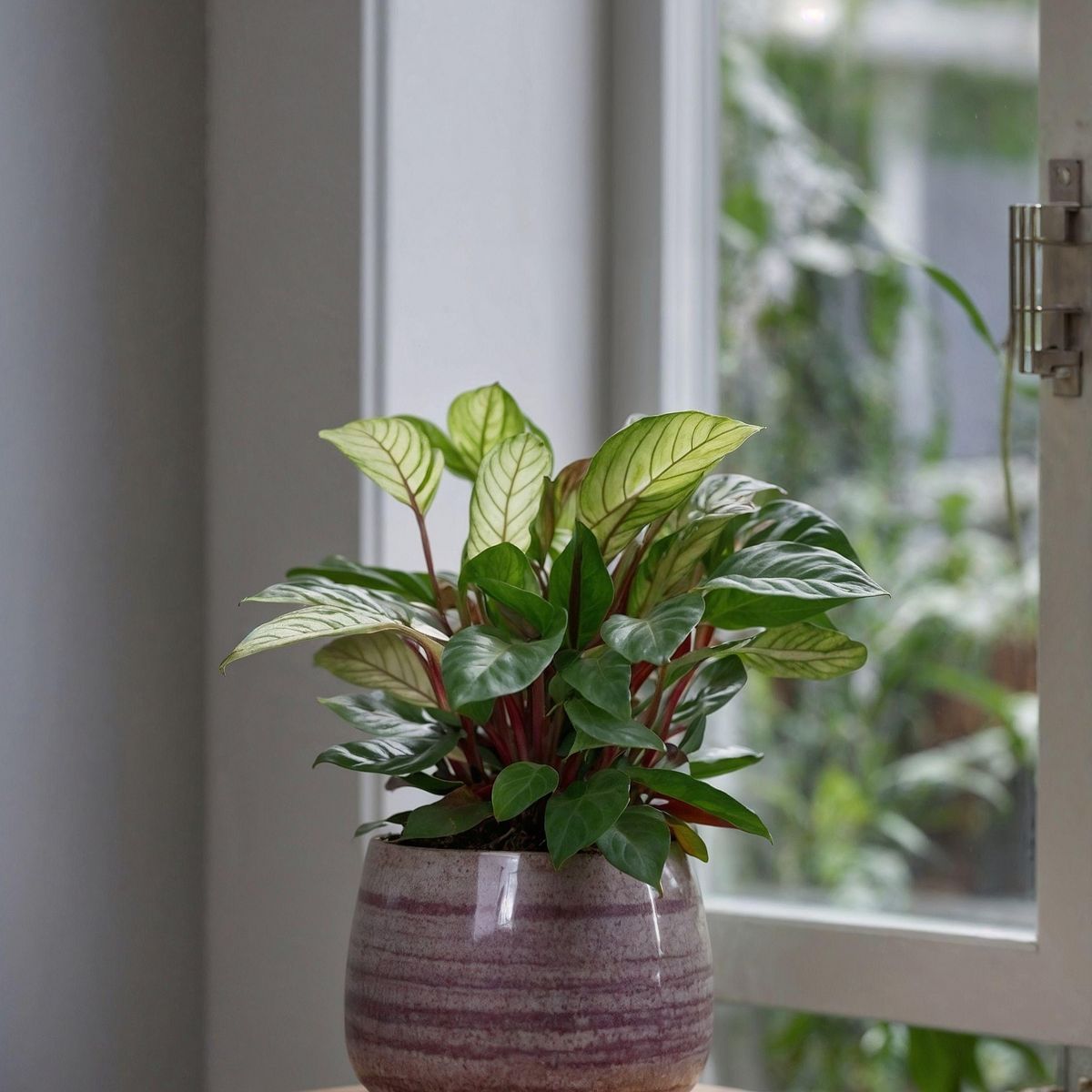 PLANT IN A BOX Plante Dormeuse - Set de 2 - Ctenanthe 'Amagris' - Hauteur 20-30cm - ⌀12cm