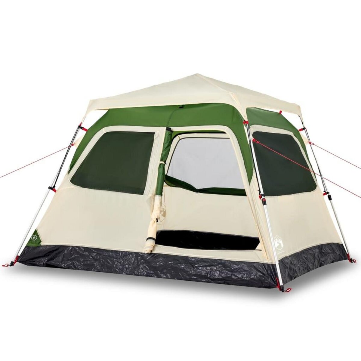 VIDAXL Tente de camping a dome 4 personnes vert liberation rapide
