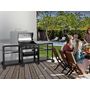 Voir la diapositive 2 : Habitat et Jardin Barbecue à gaz cuisine d'extérieur - 12 kw - 4 brûleurs - Noir