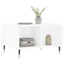 Voir la diapositive 3 : VIDAXL Table basse Blanc brillant 60x50x36,5 cm Bois d'ingenierie