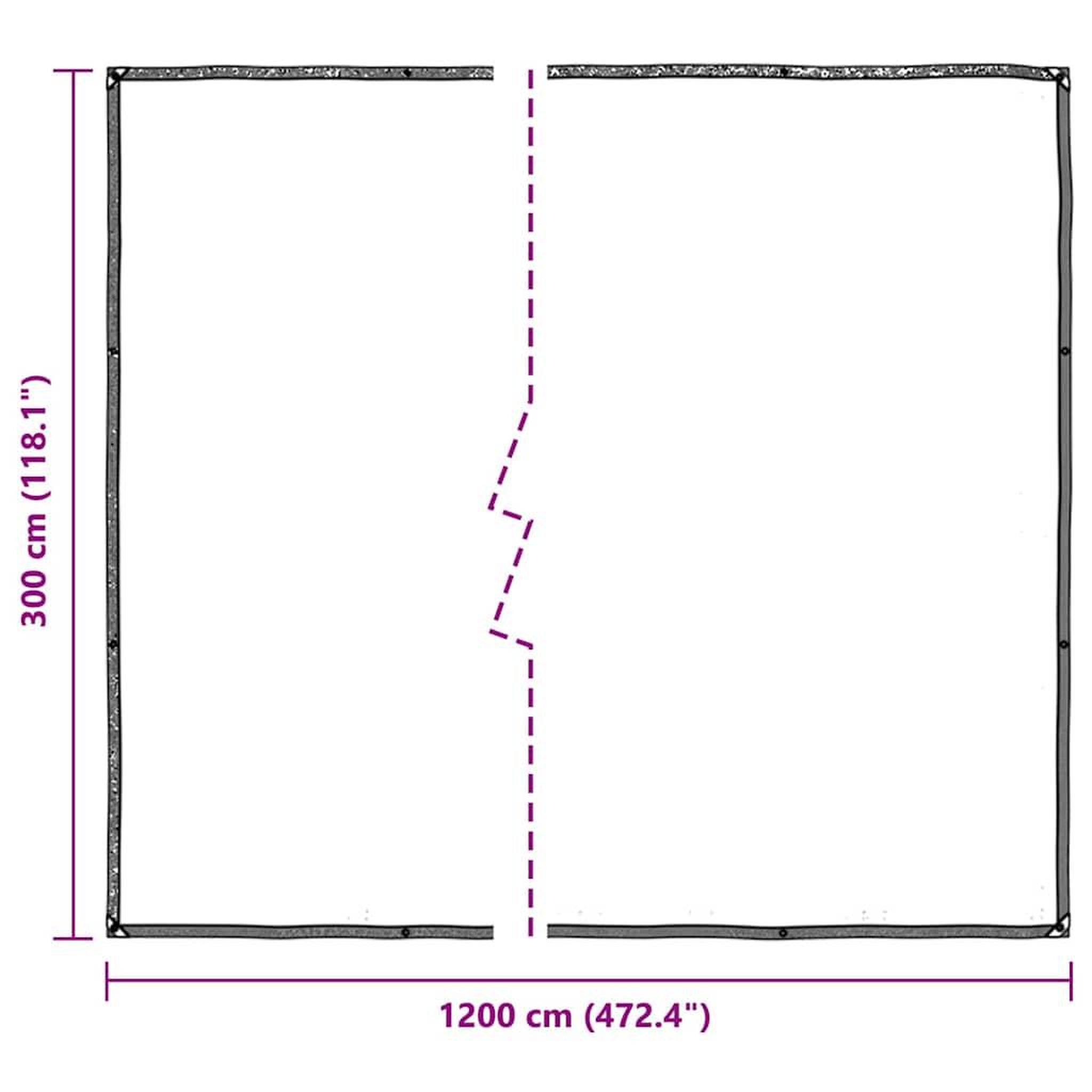 Voir la diapositive 6 : VIDAXL Bache transparente avec œillets 3x12 m polyethylene