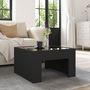 Voir la diapositive 4 : VIDAXL Table basse avec LED infini noir 50x50x30 cm