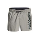 FREEGUN Boardshort court homme ceinture tout-élastiquée. Coloris disponibles : Gris