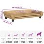 Voir la diapositive 6 : VIDAXL Lit pour chien marron 100x50x21 cm velours