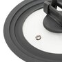Voir la diapositive 2 : FIVE Couvercle Universel Cuisson  Silitop  21cm Gris