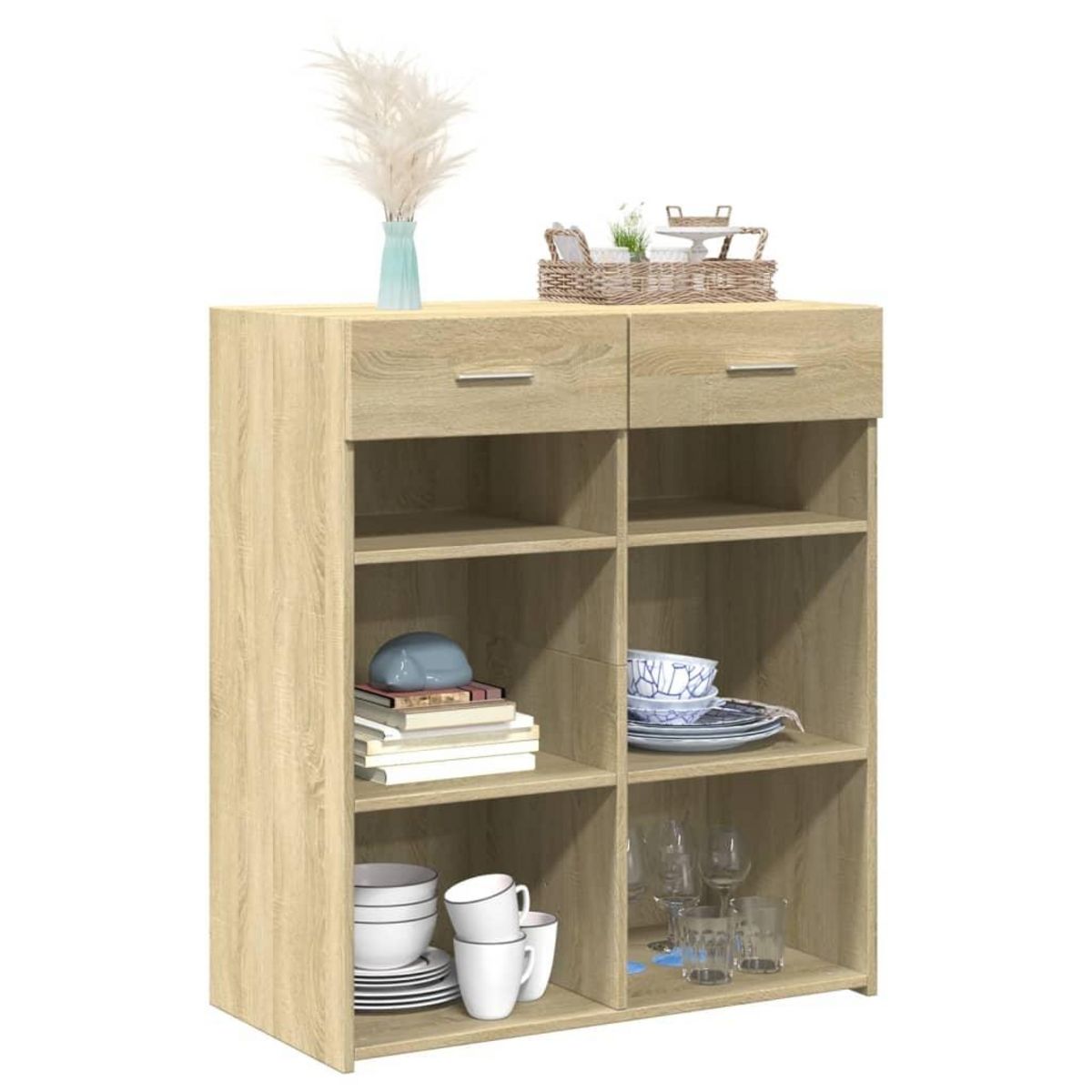 VIDAXL Buffet chene sonoma 80x42,5x93 cm bois d'ingenierie
