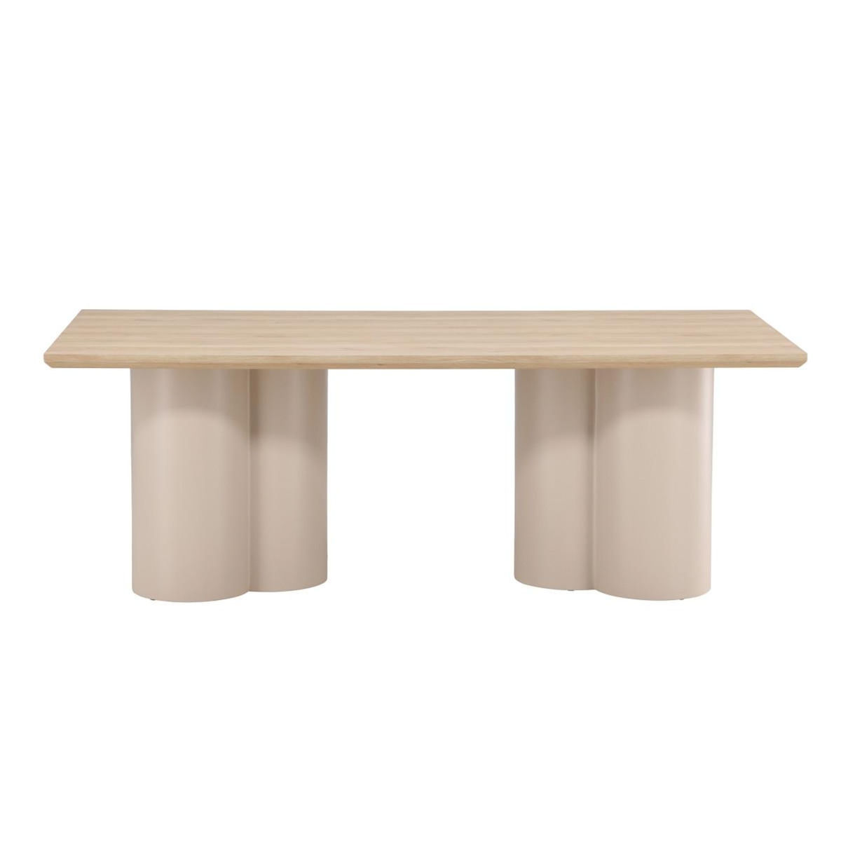 Paris Prix Table à Manger Design  Olivia  210cm Naturel & Beige
