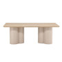 Voir la diapositive 3 : Paris Prix Table à Manger Design  Olivia  210cm Naturel & Beige