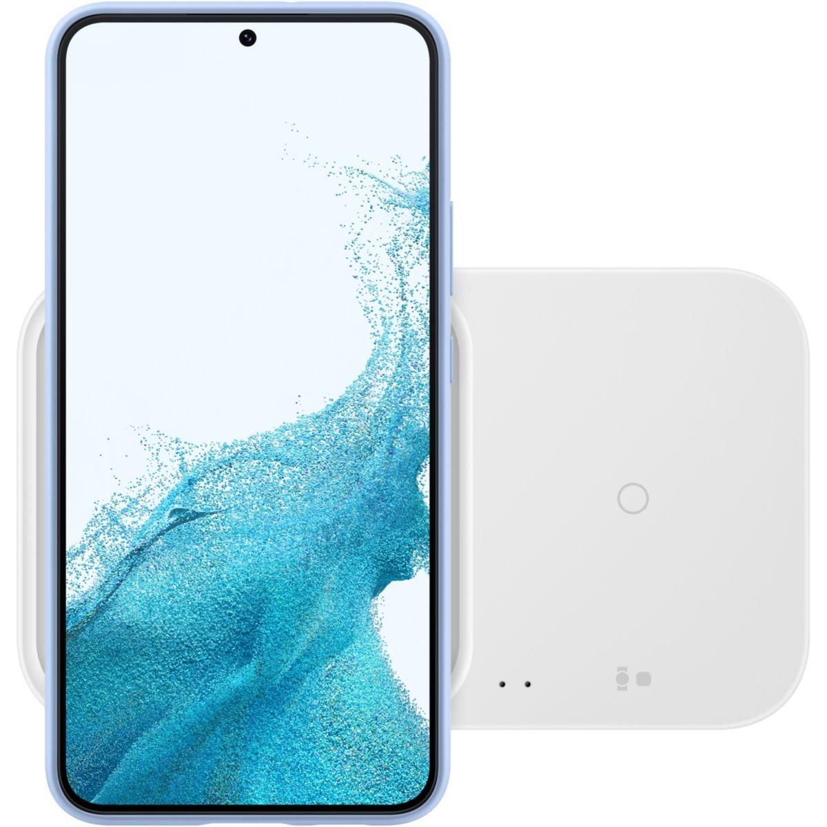 Samsung Chargeur induction Sans fil Duo blanc charge rapide 15W