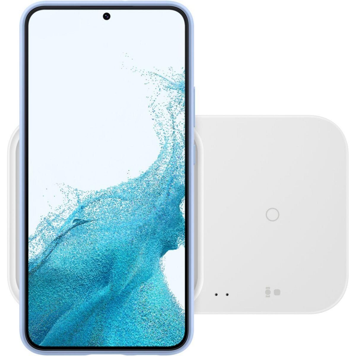 Samsung Chargeur induction Sans fil Duo blanc charge rapide 15W