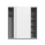Voir la diapositive 5 : FINLANDEK FINLANDEK Armoire de chambre ULOS style contemporain blanc - L 170,3 cm