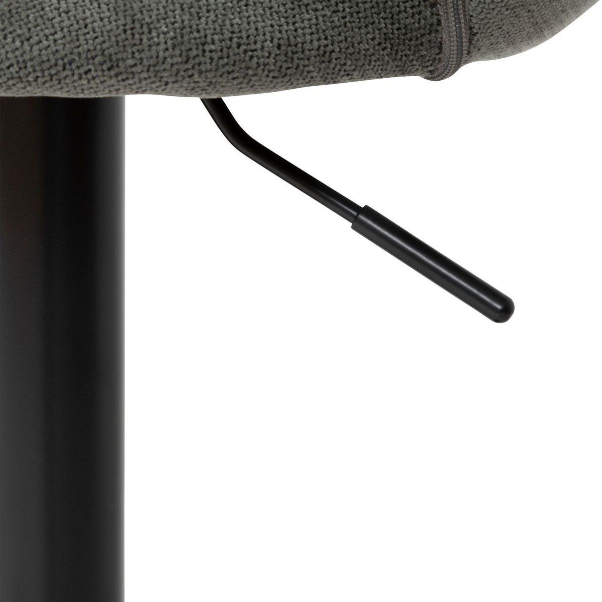 TOILINUX Lot de 2 chaises de bar en tissu SACHA