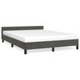 Voir la diapositive 2 : VIDAXL Cadre de lit sans matelas gris fonce 140x200 cm velours