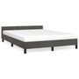 Voir la diapositive 2 : VIDAXL Cadre de lit sans matelas gris fonce 140x200 cm velours