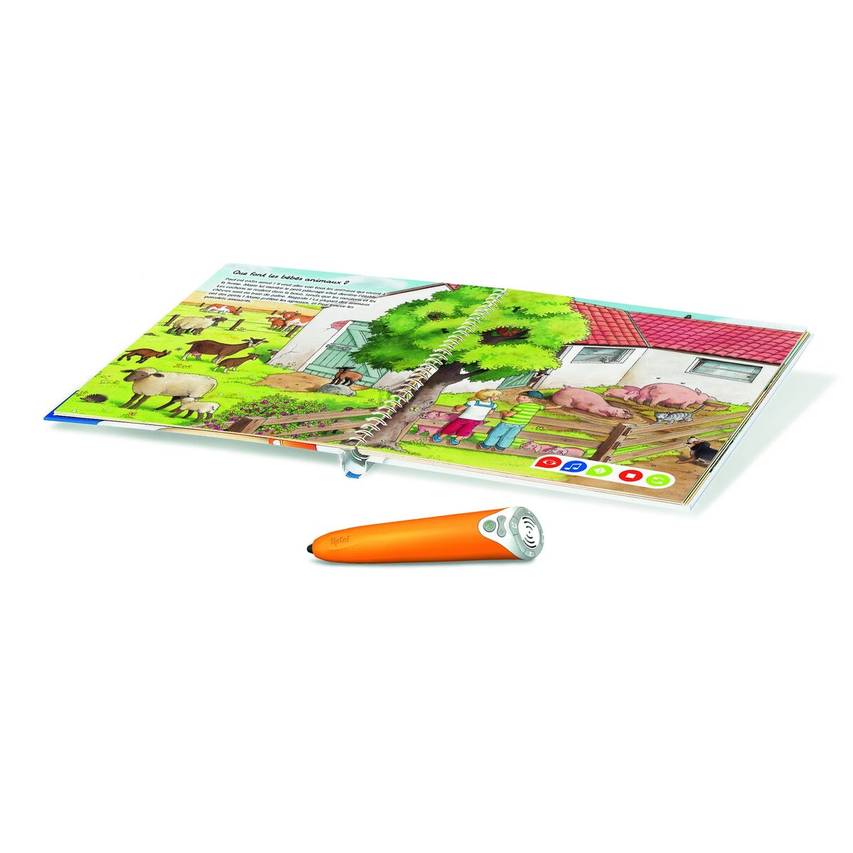 RAVENSBURGER Coffret complet lecteur interactif + Livre imagier "A la ferme" - Tiptoi