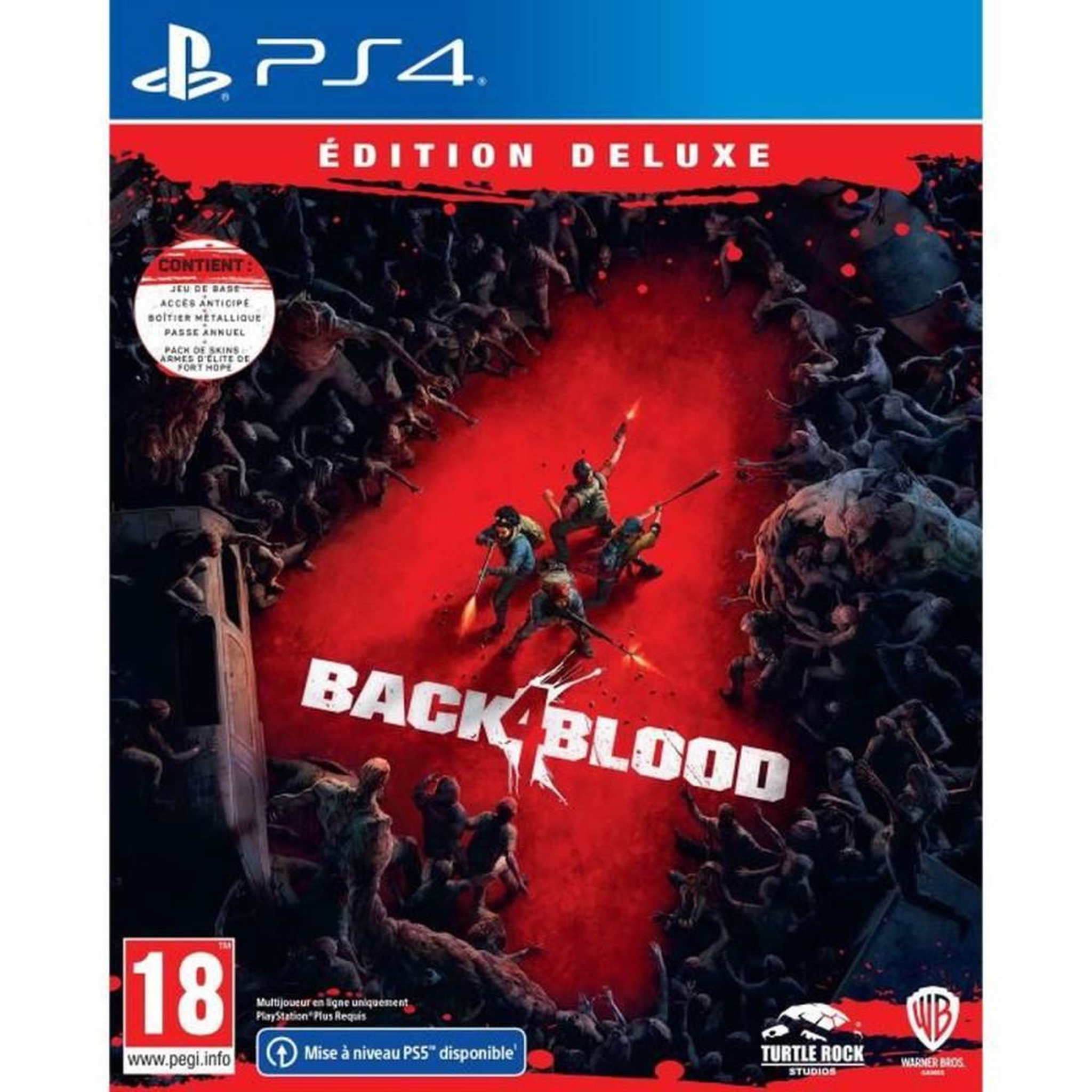 WARNER GAMES Back 4 Blood Deluxe Edition - Jeu PS4 FPS coopératif contre les hordes de zombies