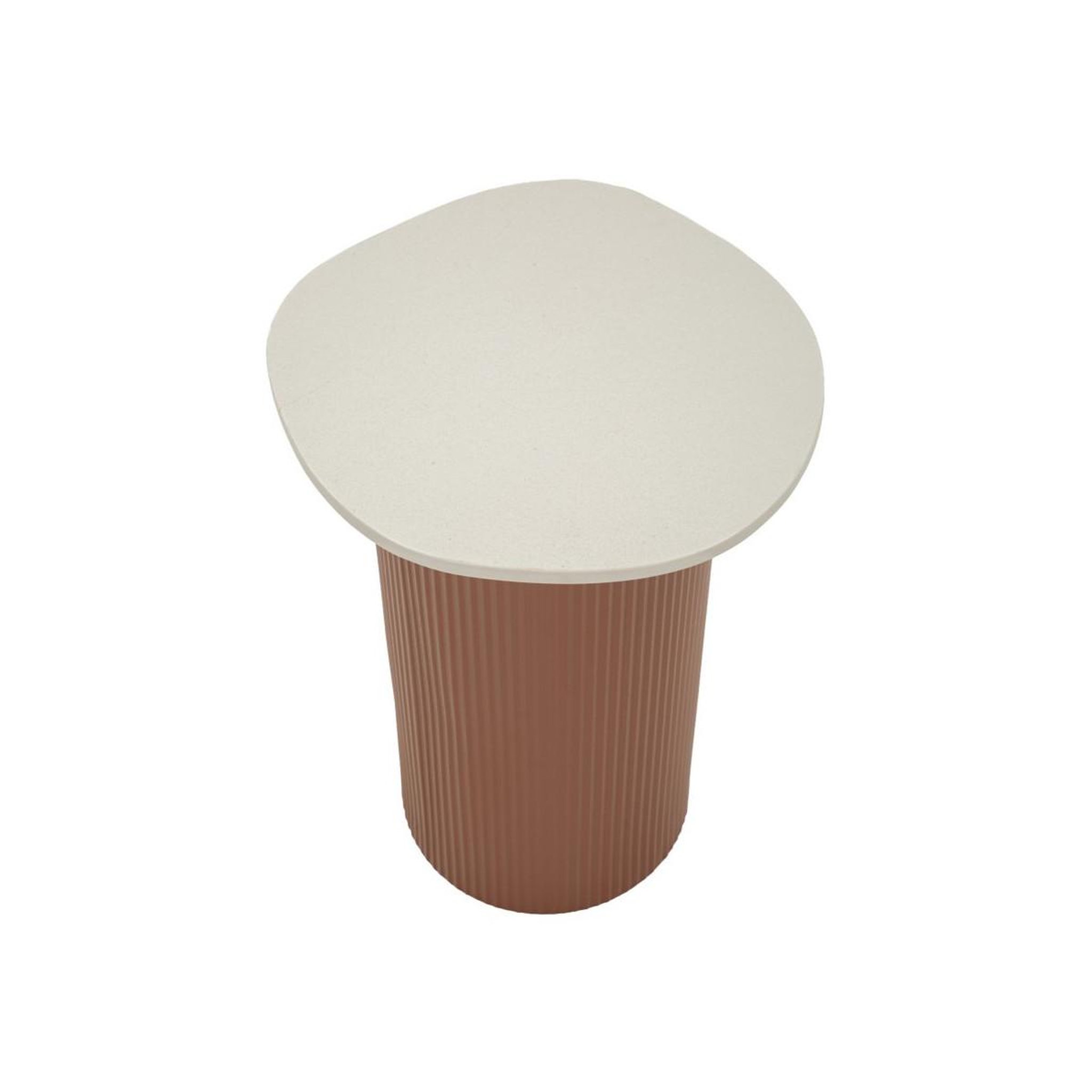 Voir la diapositive 2 : Paris Prix Table d'appoint  frankfurt  53cm rouge & blanc
