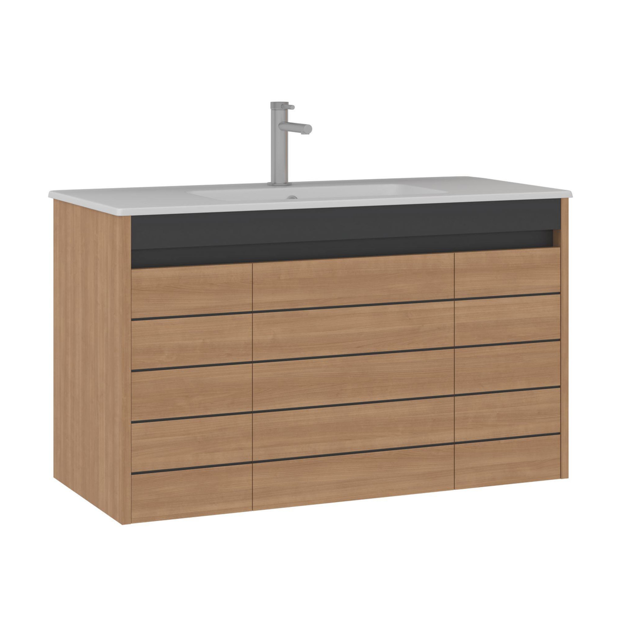 Habitat et Jardin Meuble Vasque  Ricato 100  - 101 x 47 x 62 cm - Walnut