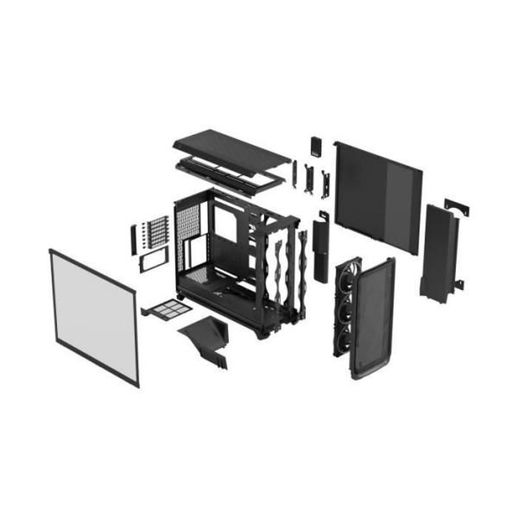 Voir la diapositive 4 : Fractal Design Boîtier PC - FRACTAL DESIGN - Meshify 3 XL Ambience Pro RGB - E-ATX (330 mm) / SSI-EEB / SSI-CEB - 3 ventilateurs - USB Type C