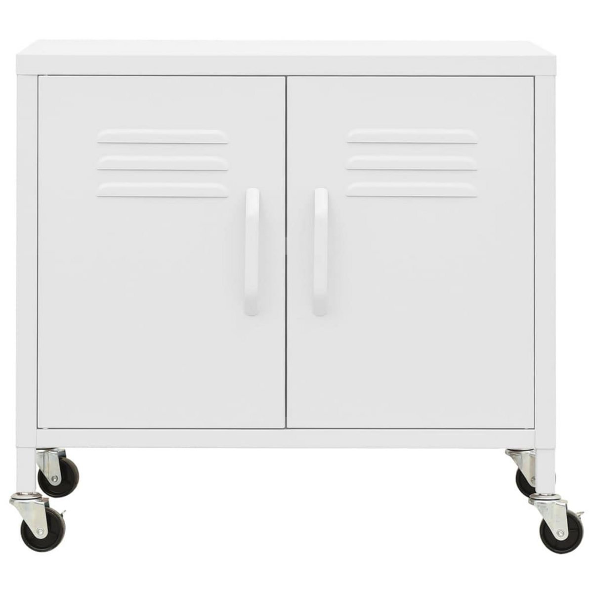 VIDAXL Armoire de rangement Blanc 60x35x56 cm Acier
