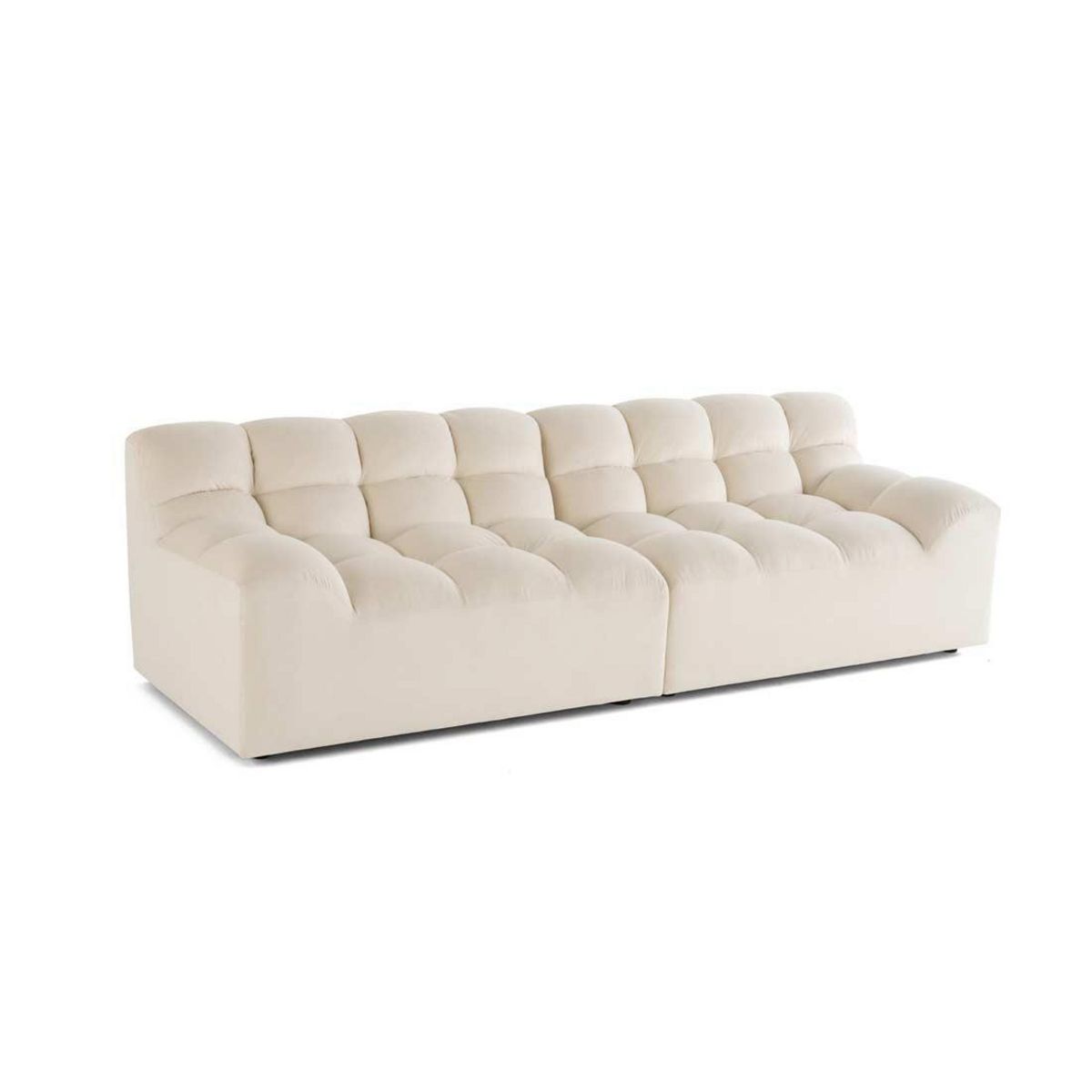 LISA DESIGN Napoli - canapé droit 4 places - en velours